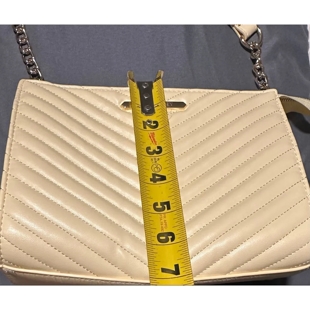 Women's Steve Madden Quilted Shoulder Bag Yellow/Gold One Size